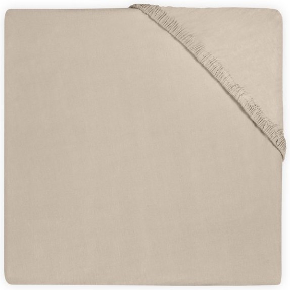 Jollein Hoeslaken jersey boxmatras 75x95cm - nougat