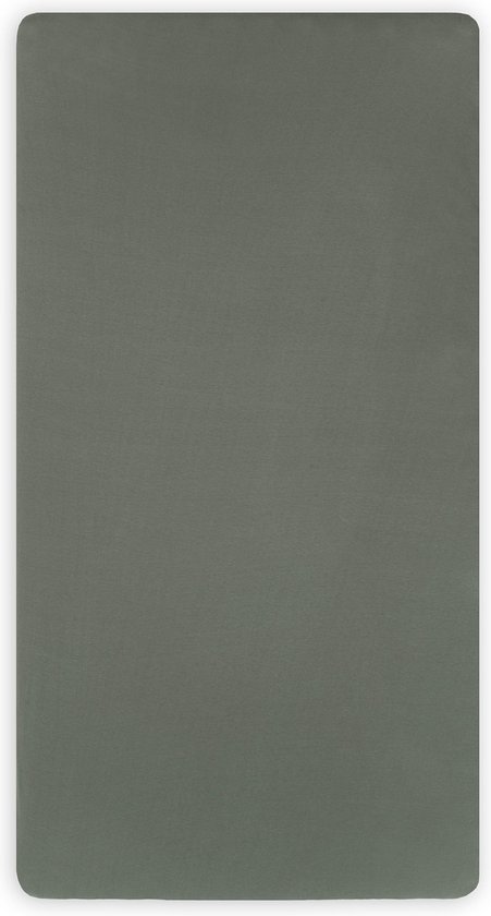 Hoeslaken Ledikant Jersey 60x120cm - Ash Green - afbeelding 2