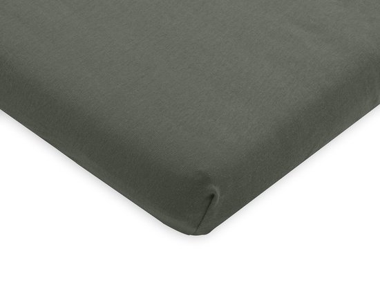 Hoeslaken Ledikant Jersey 60x120cm - Ash Green