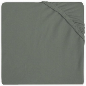 Jollein Hoeslaken Ledikant Jersey 60x120cm - Ash Green