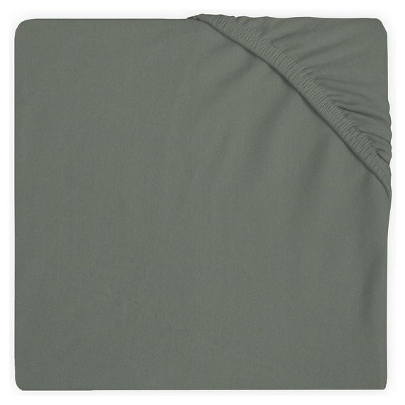 Jollein Hoeslaken Ledikant Jersey 60x120cm - Ash Green