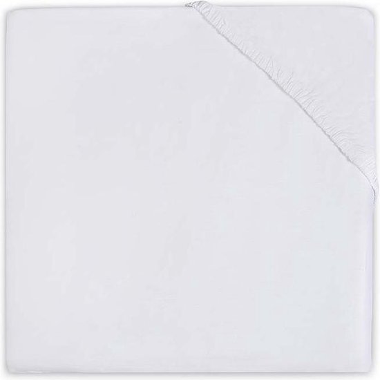 Jersey Hoeslakentje 60x120 cm - Wit - afbeelding 2