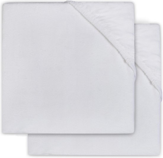 Hoeslaken molton 40x80cm - white (2pack) - afbeelding 2