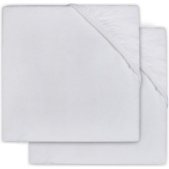Jollein Hoeslaken molton 40x80cm - white (2pack)