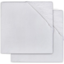 Jollein Hoeslaken molton 40x80cm - white (2pack)