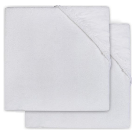Jollein Hoeslaken molton 40x80cm - white (2pack)