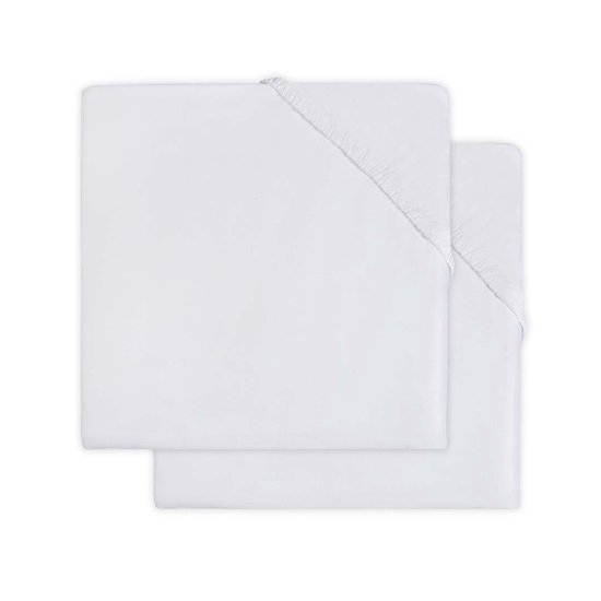 Hoeslaken molton 40x80cm - white (2pack) - afbeelding 3