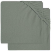 Jollein Hoeslaken jersey boxmatras 75x95cm Ash green (2p