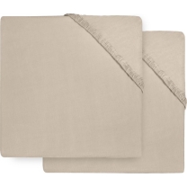 Jollein Hoeslaken Jersey Boxmatras 75x95cm - Nougat - 2 