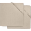 Jollein Hoeslaken Jersey 60x120cm - Nougat - 2 Stuks
