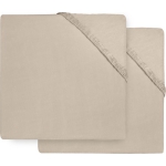 Hoeslaken Jersey 60x120cm - Nougat - 2 Stuks