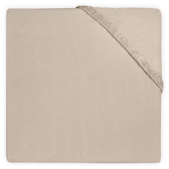 Jollein Hoeslaken Jersey 60x120cm - Nougat - 2 Stuks