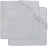 Jollein Hoeslaken jersey 60x120cm - white (2pack)