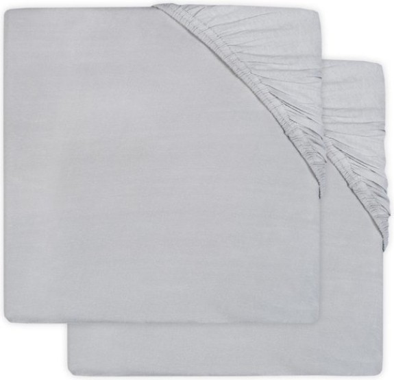 Jollein Hoeslaken jersey 60x120cm - white (2pack)