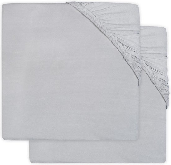 Hoeslaken jersey 60x120cm - white (2pack) - afbeelding 3