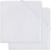 Jollein Hoeslaken jersey 60x120cm - white (2pack)