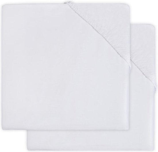 Hoeslaken jersey 60x120cm - white (2pack) - afbeelding 4