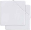 Jollein Hoeslaken jersey 60x120cm - white (2pack)