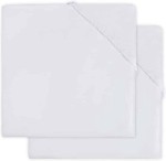 Hoeslaken jersey 60x120cm - white (2pack)