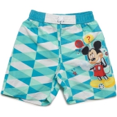 Mickey Mouse Zwemshort wit/lichtblauw - Maat 104