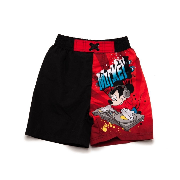 Mickey Mouse Zwemshort - rood - Maat 128 