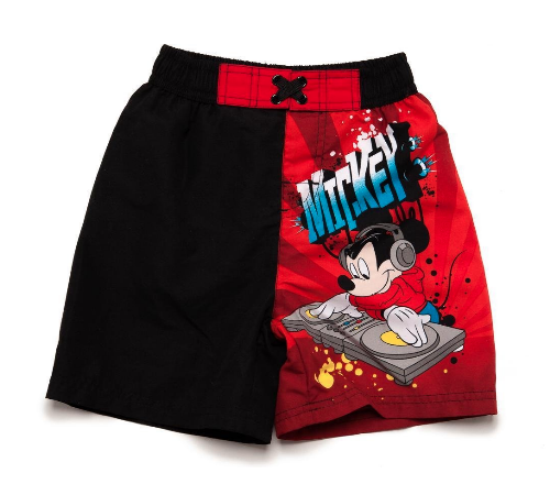 Mickey Mouse Zwemshort - rood - Maat 116