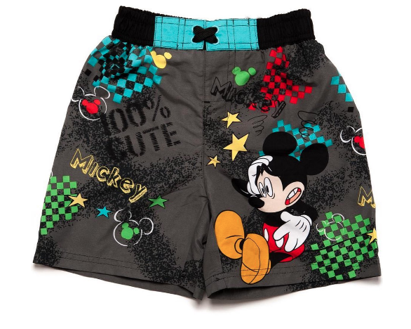 Mickey Mouse Zwemshort - grijs - Maat 128