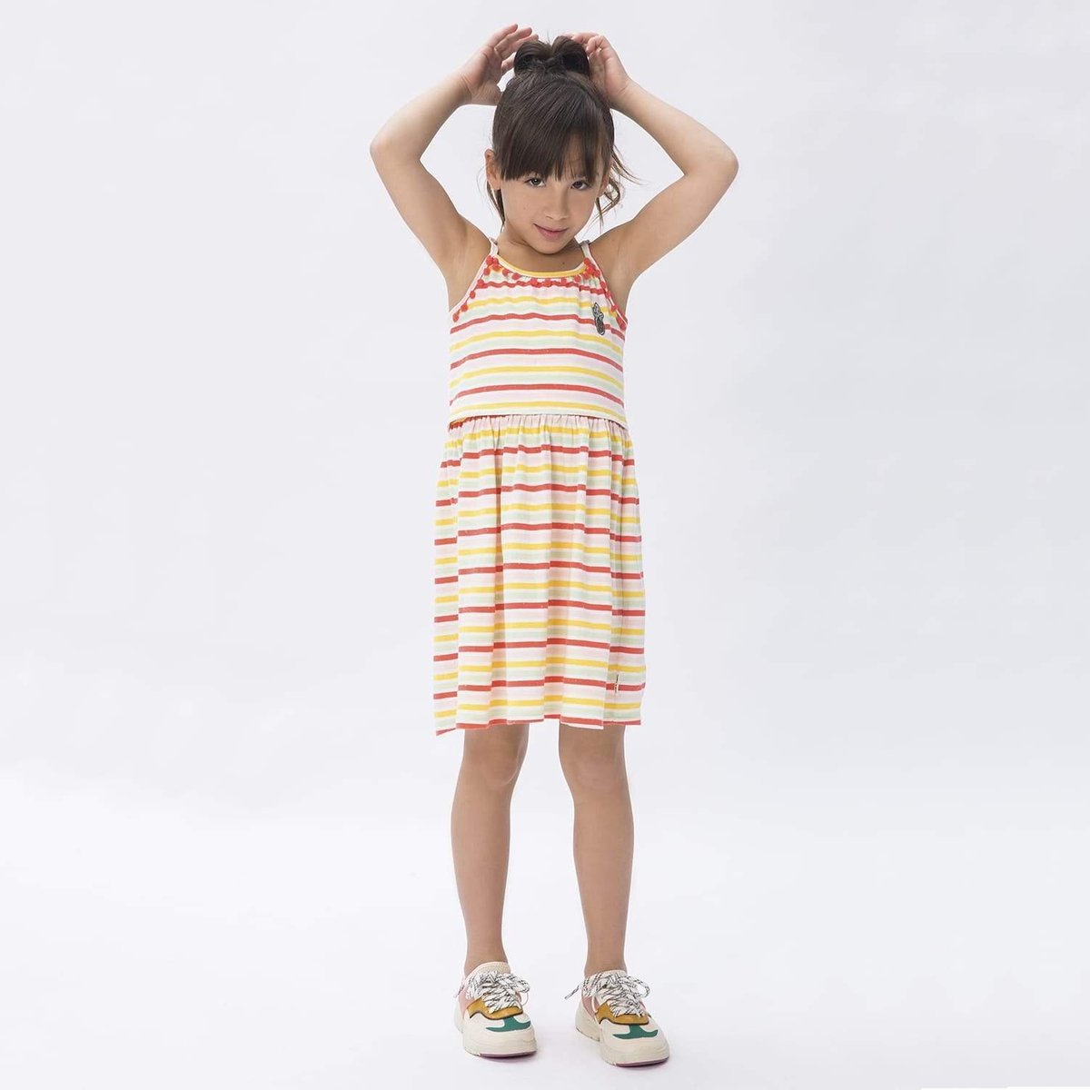 Jurk Clarksburg Hot Coral - Maat 116 - afbeelding 4