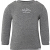 Noppies Tee ls Puck Text - Anthracite Melange - Maat 62 Noppies Tee ls Puck Text - Anthracite Melange - Maat 62