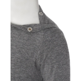 Noppies Tee ls Puck Text - Anthracite Melange - Maat 62