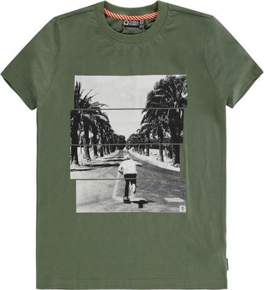 T-shirt Fabin Moss green - Maat 170/176