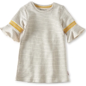Little Label Meisjes Jurk - beige - Maat 98
