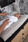 SwaddleMeyco Inbakerdoek 0-3 mnd - Cheetah light grey