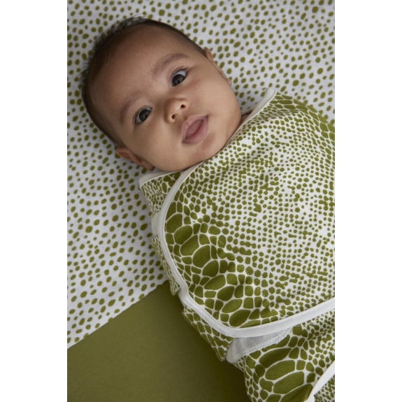 SwaddleMeyco Inbakerdoek 0-3 mnd - Snake avocado