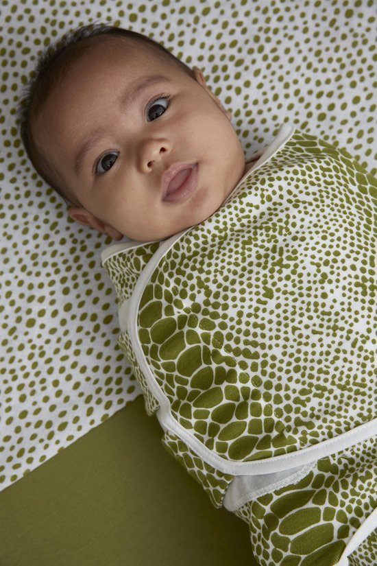 Swaddle Inbakerdoek 0-3 mnd - Snake avocado - afbeelding 2