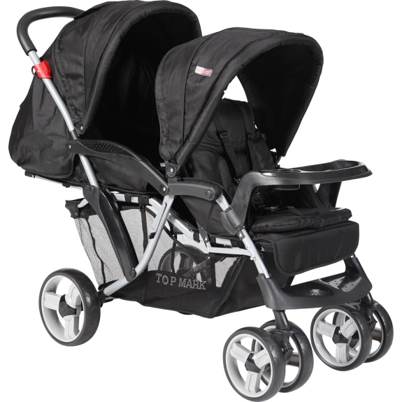 Instrueren salaris Defecte Topmark Duo Tandem Kinderwagen - Zwart - Babyoutlet