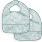 Slabbetje - waterproof - Snake soft green (2pack