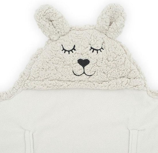 Wikkeldeken Bunny 100x105cm - Nougat - afbeelding 2