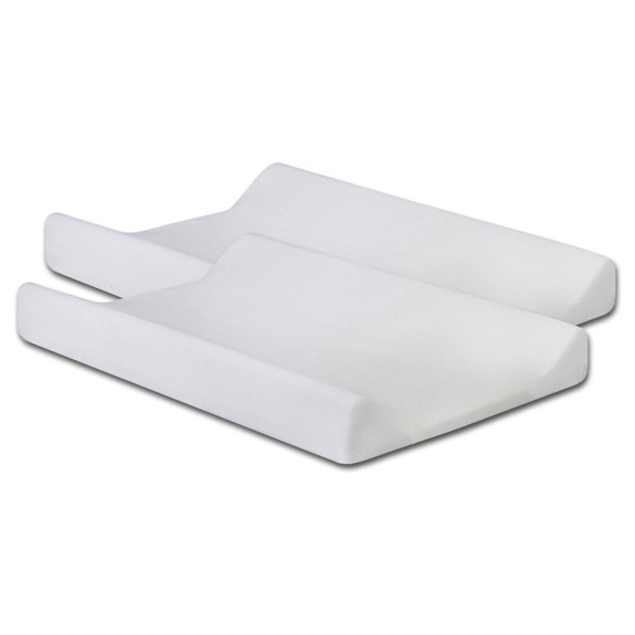 Jollein Aankleedkussenhoes Badstof 50x70cm - Wit (2pack)