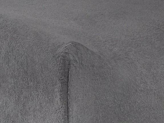 Waskussenhoes badstof 50x70cm Storm grey (2pack)