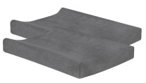 Jollein Waskussenhoes badstof 50x70cm Storm grey (2pack)
