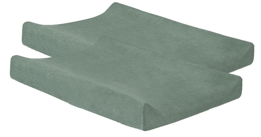 Waskussenhoes badstof 50x70cm Ash green (2pack)