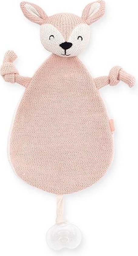 Knuffeldoekje Deer - Pale Pink - afbeelding 2