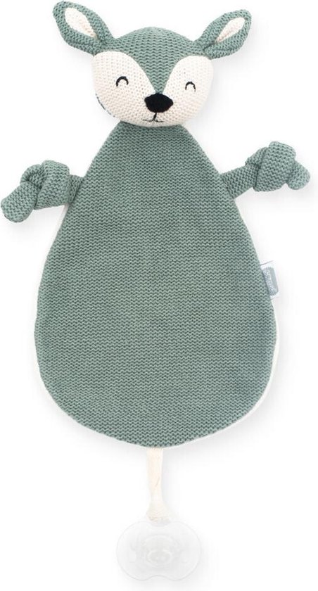 Knuffeldoekje Deer ash green - afbeelding 3