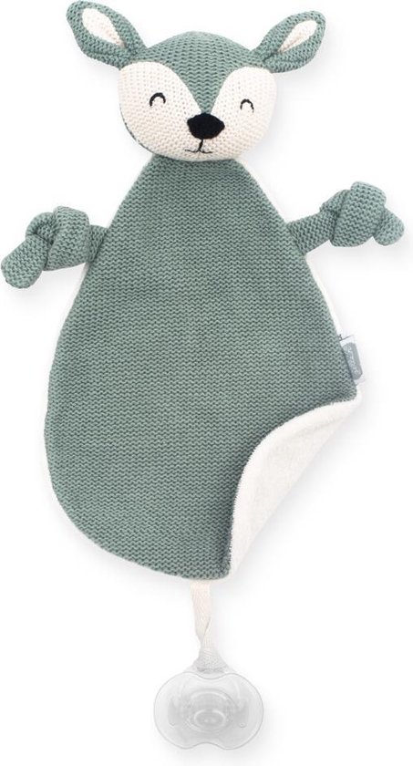 Knuffeldoekje Deer ash green