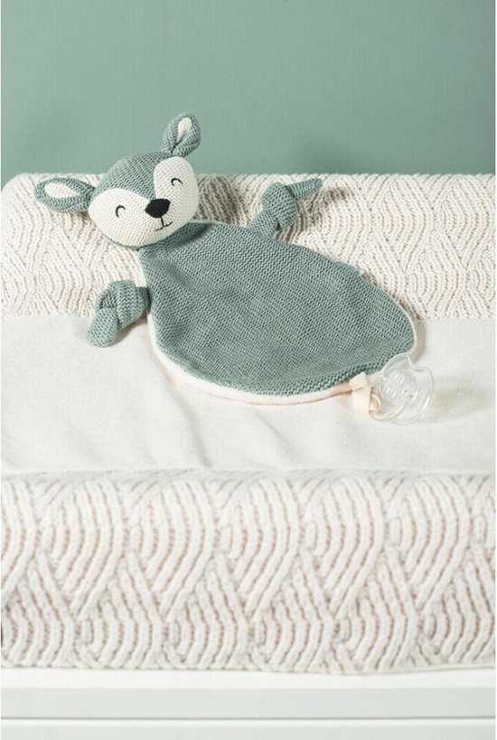 Knuffeldoekje Deer ash green - afbeelding 4