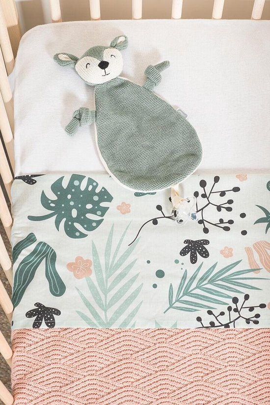 Knuffeldoekje Deer ash green - afbeelding 2