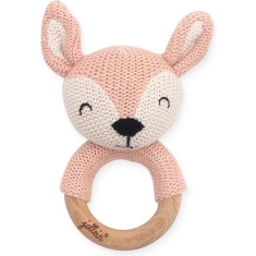 Jollein Bijtring - Ø 7cm - Deer pale pink