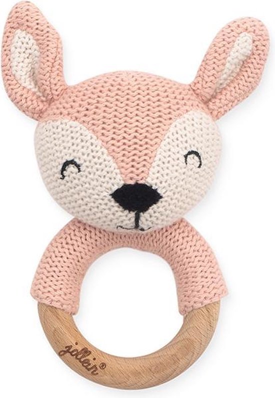 Bijtring - Ø 7cm - Deer pale pink