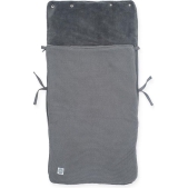 Jollein Voetenzak Basic Knit - Groep 0+  - Stone Grey